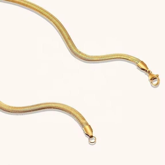 Anti Tarnish Golden Snake Chain
