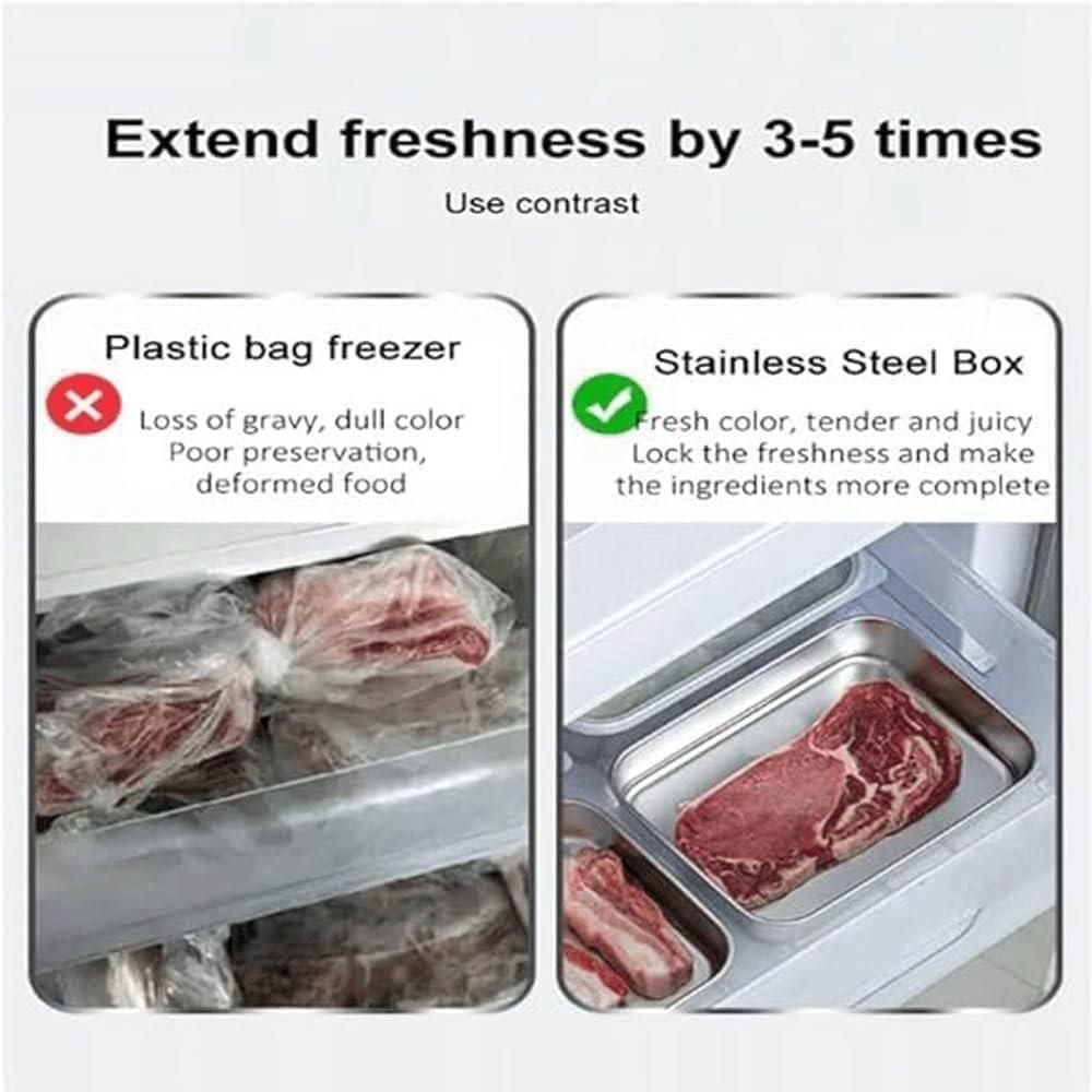 Non Stick Baking Pan Food Storage Box with Cover Pack of 2