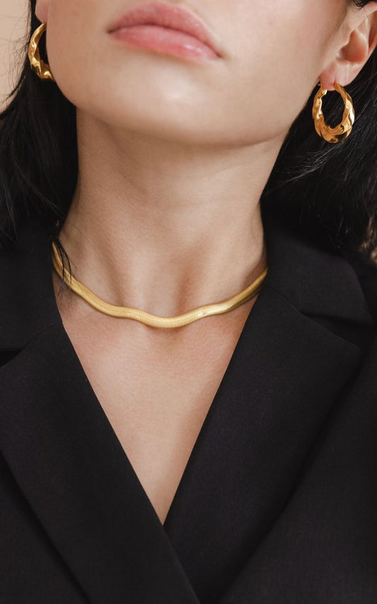 Anti Tarnish Golden Snake Chain