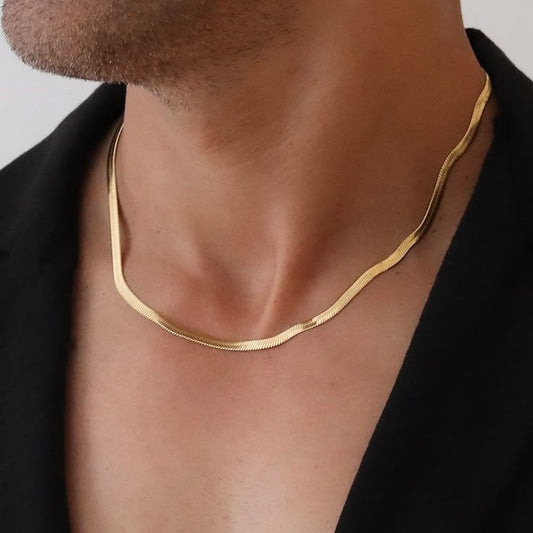 Anti Tarnish Golden Snake Chain